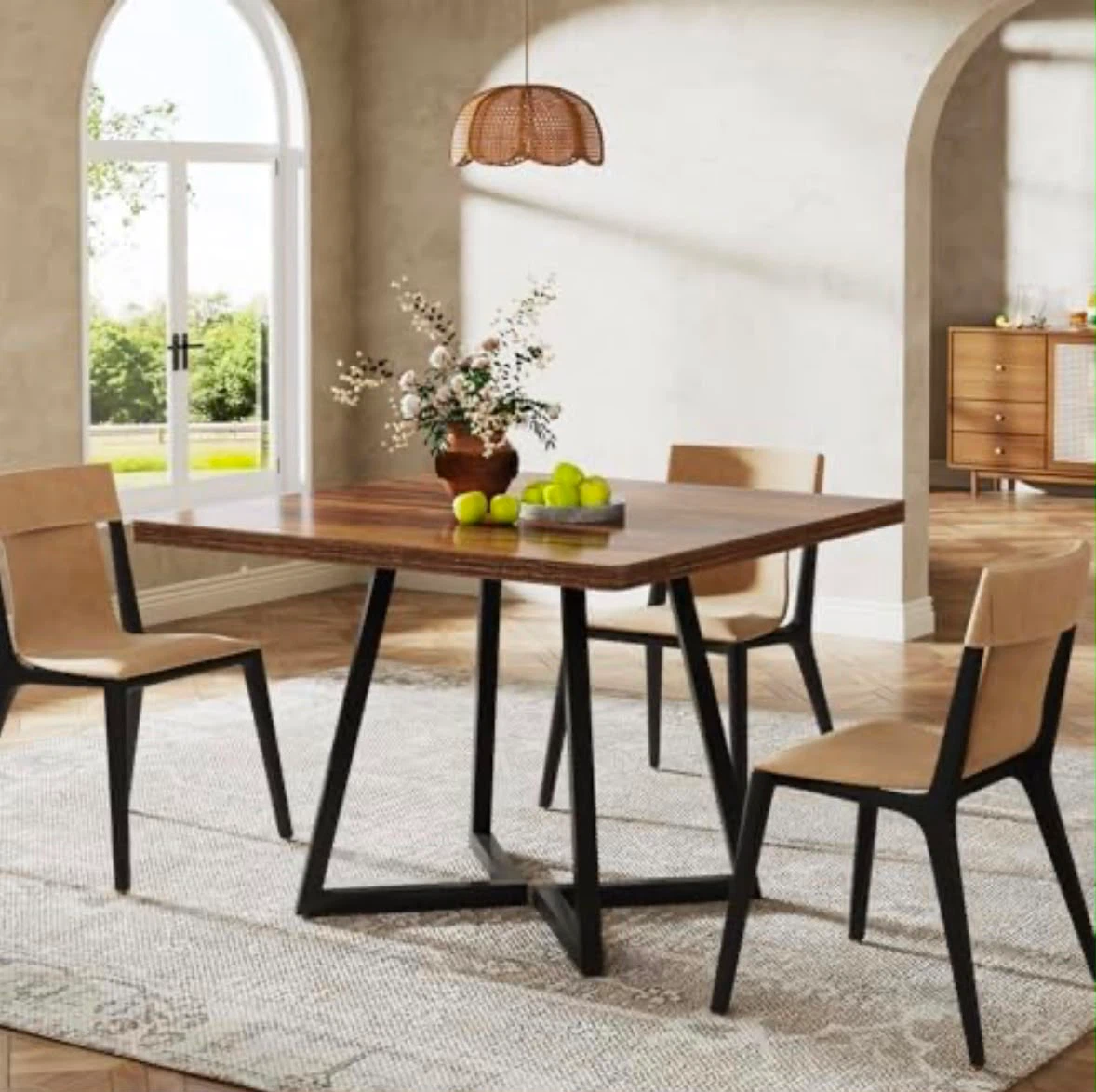 Brand new Tribesigns Square Dining Table with Wood Grain Finish - photo 4