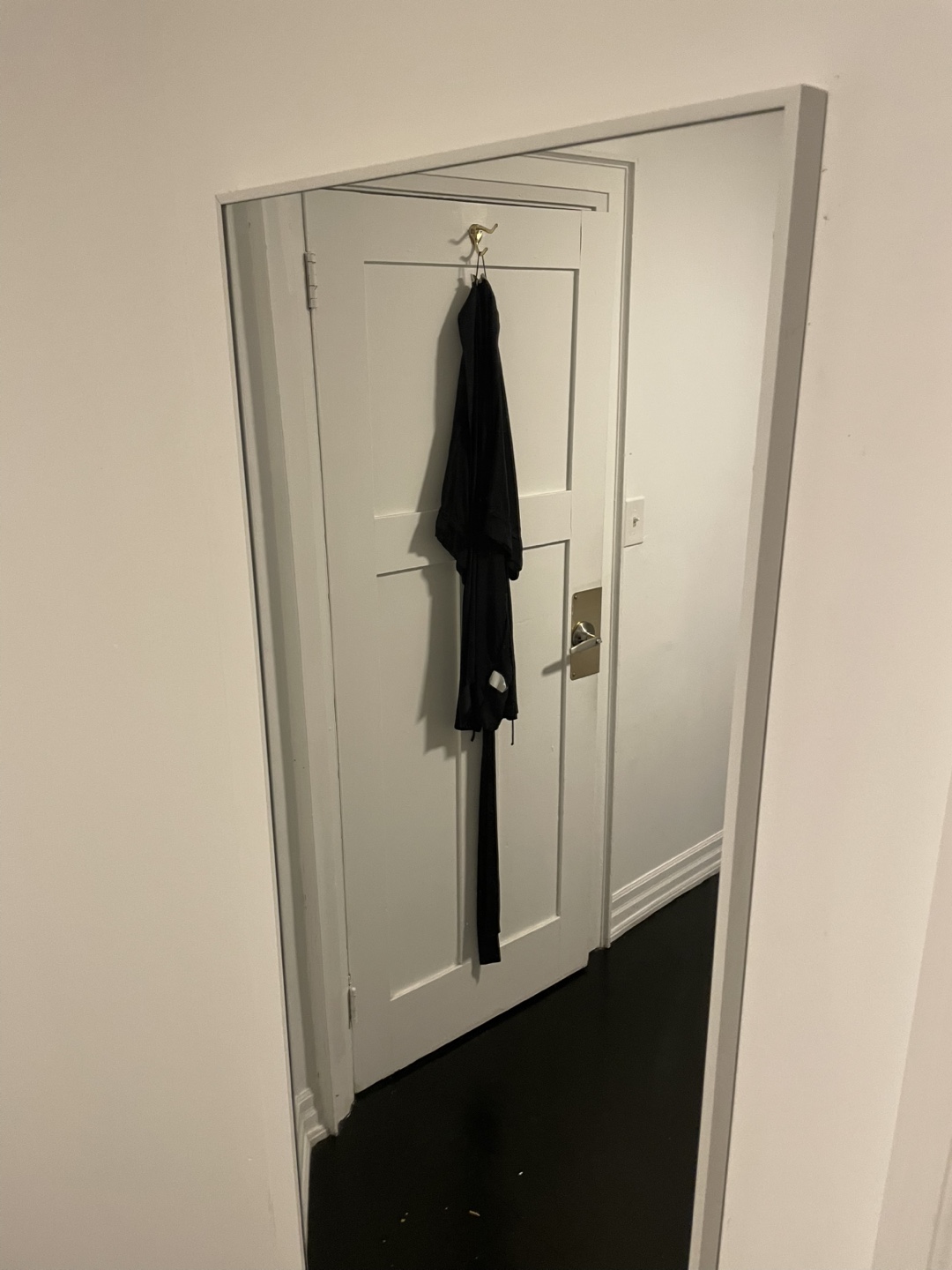 Full Length White Framed Mirror - photo 2