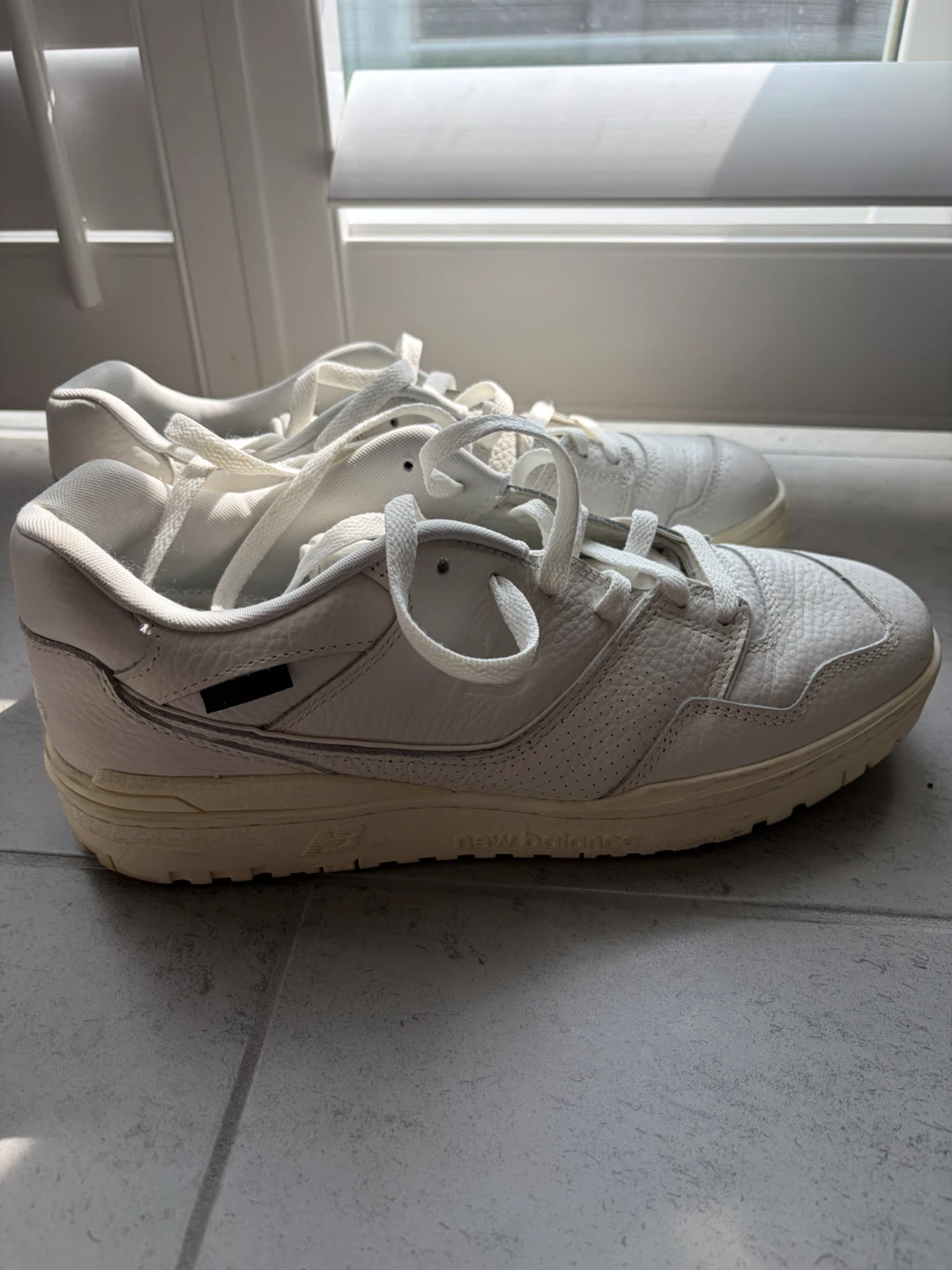New Balance 550 White Leather Sneakers - photo 5