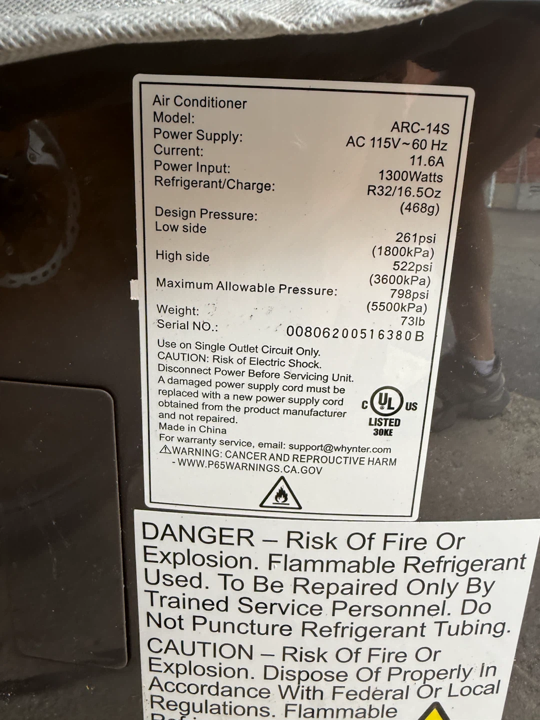 Whynter ARC-14S Portable Air Conditioner 14,000 BTU - photo 3