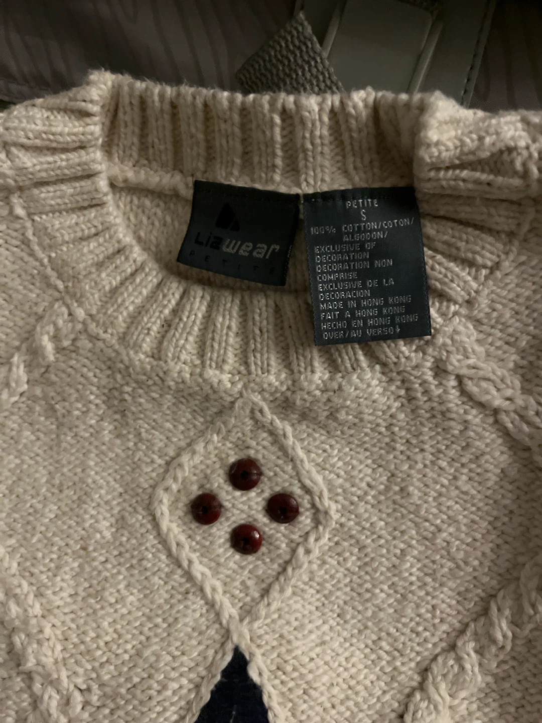 nice material chunky knit sweater in streamlined shape - photo 2