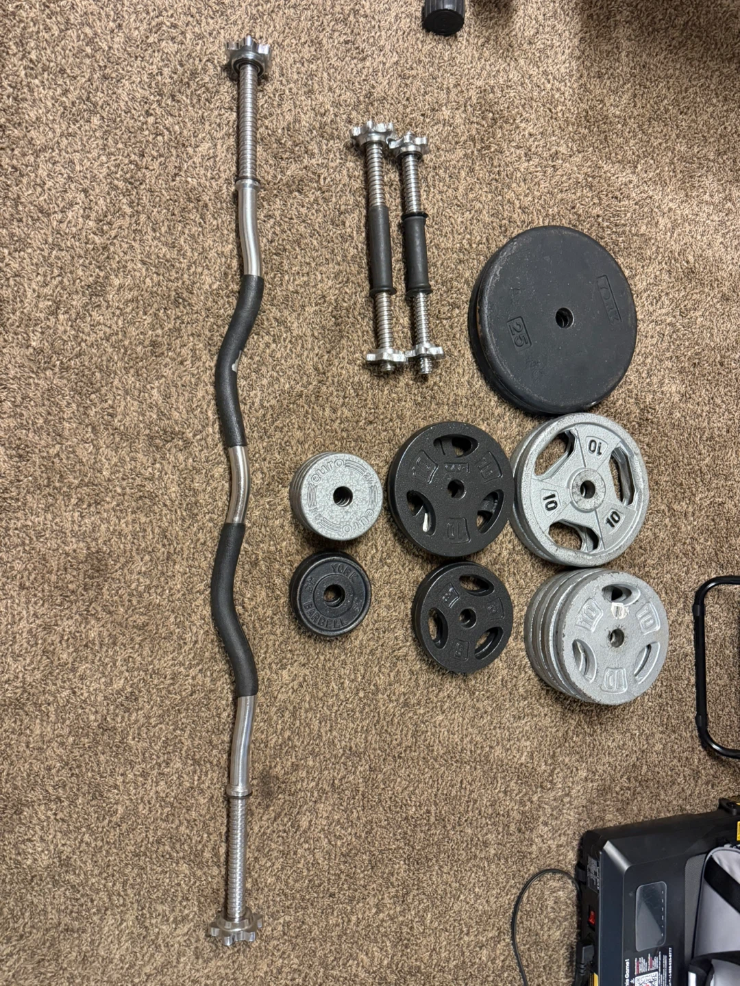 Weight Bench, Squat Rack, and Barbell Set - photo 5