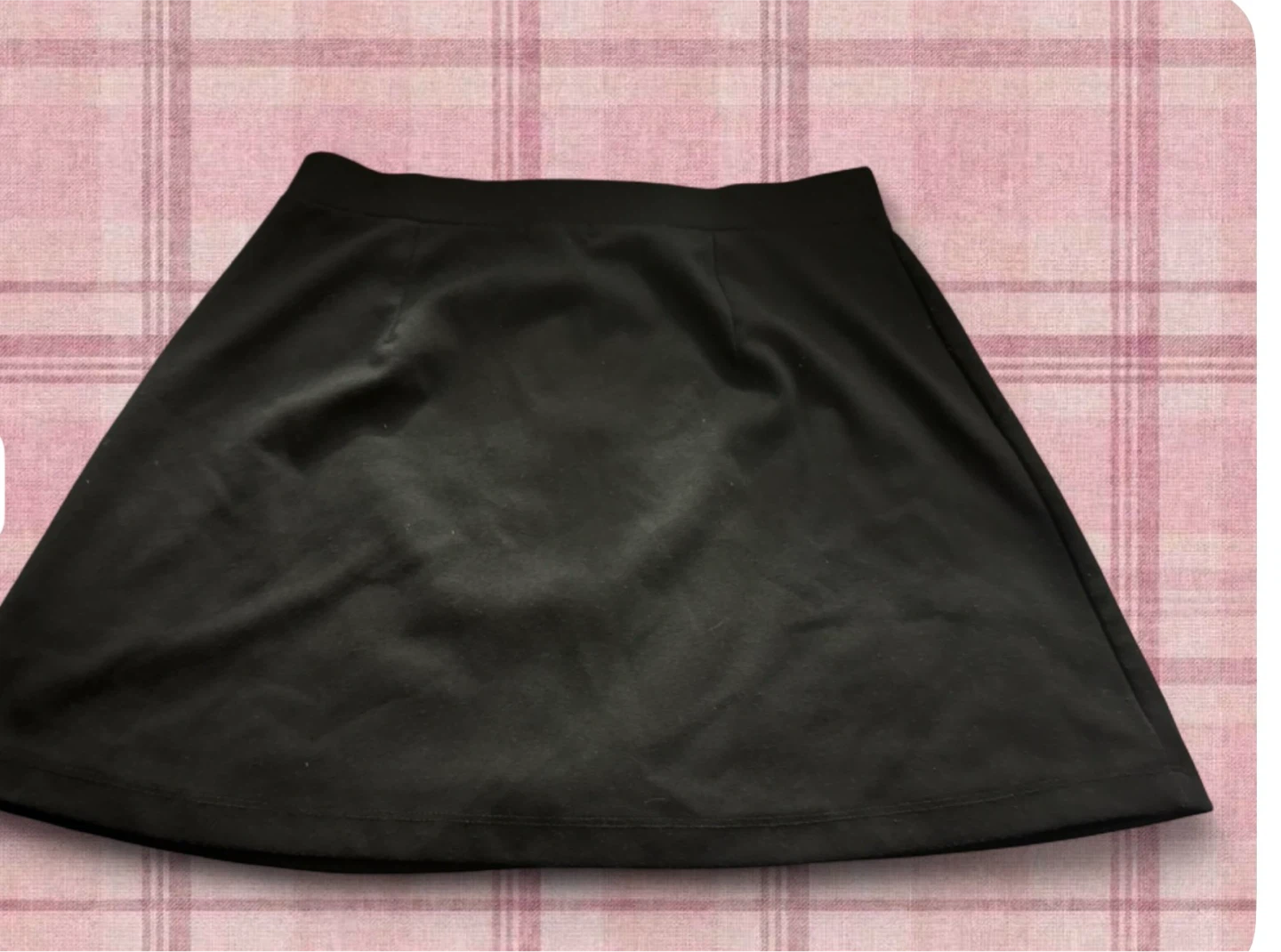Black A-Line Skirt with Zipper - photo 2