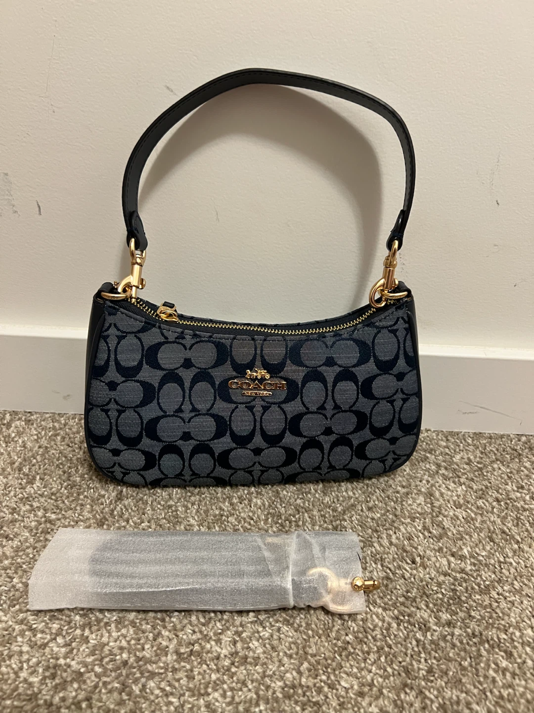 Coach Denim Signature Shoulder Bag