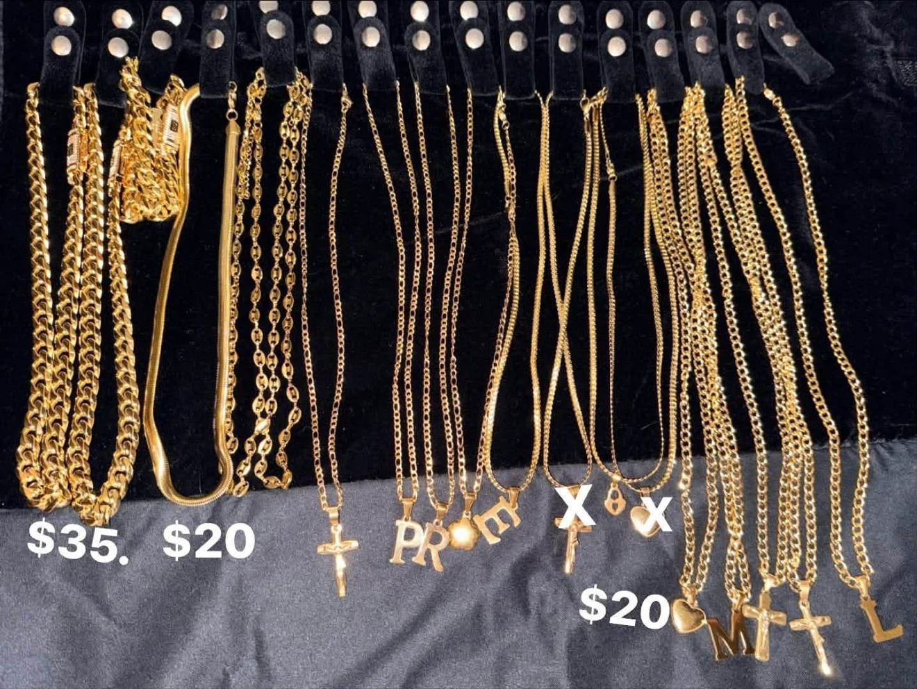 Gold tone necklaces and earrings lot - JOYERÍA ACERO INOXIDABLE - photo 4