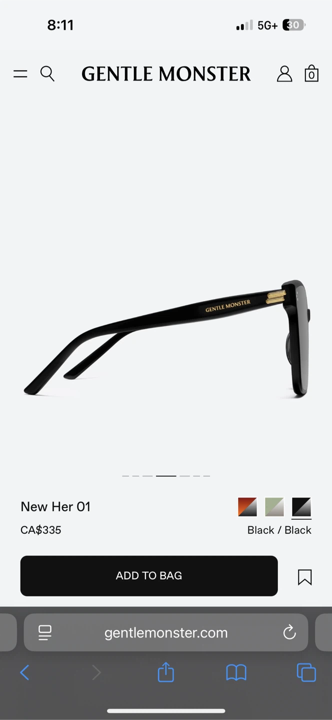 Gentle Monster Her 01 Sunglasses x2 - photo 2