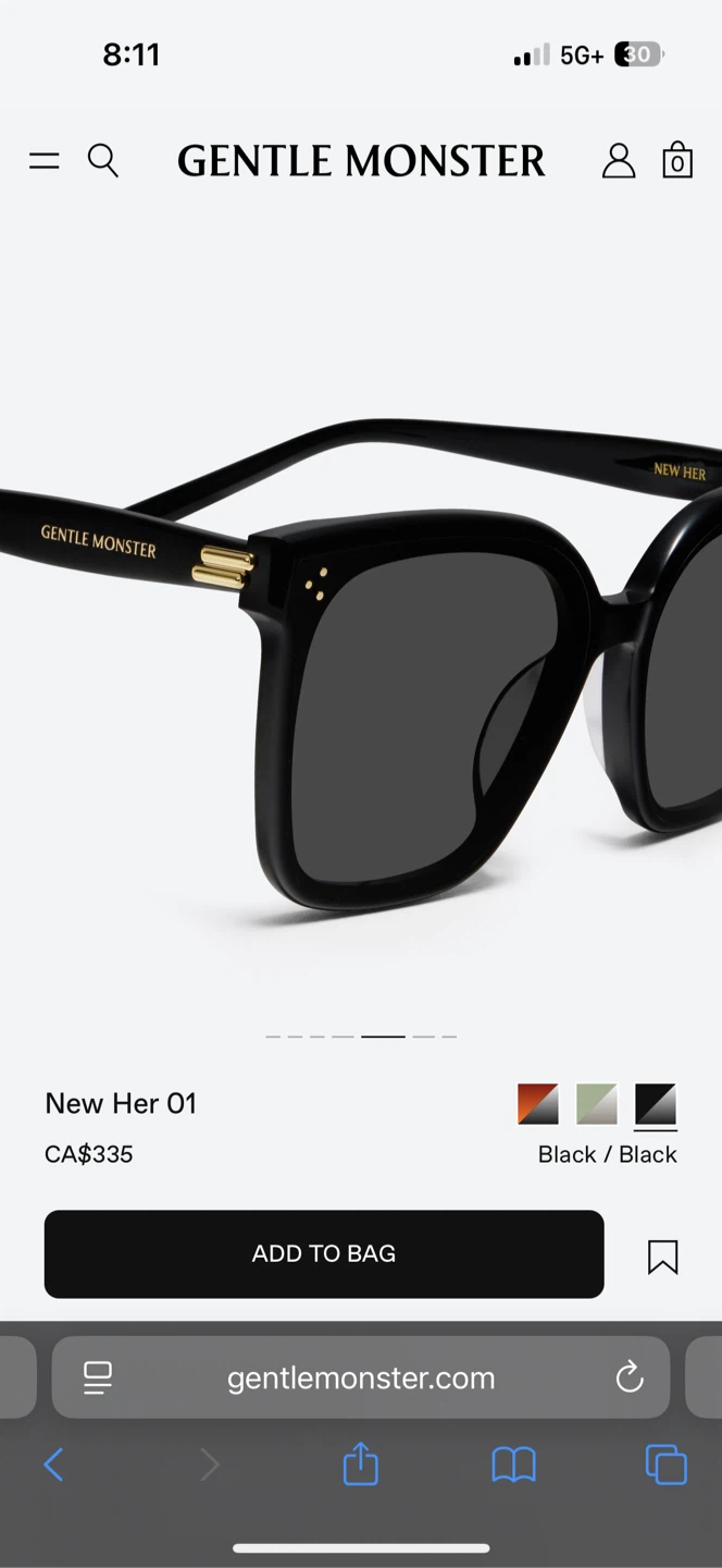 Gentle Monster Her 01 Sunglasses x2 - photo 3