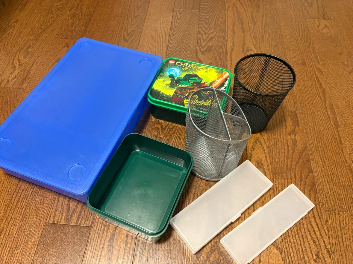 Storage Bins, Pencil Cases, pencil holders,