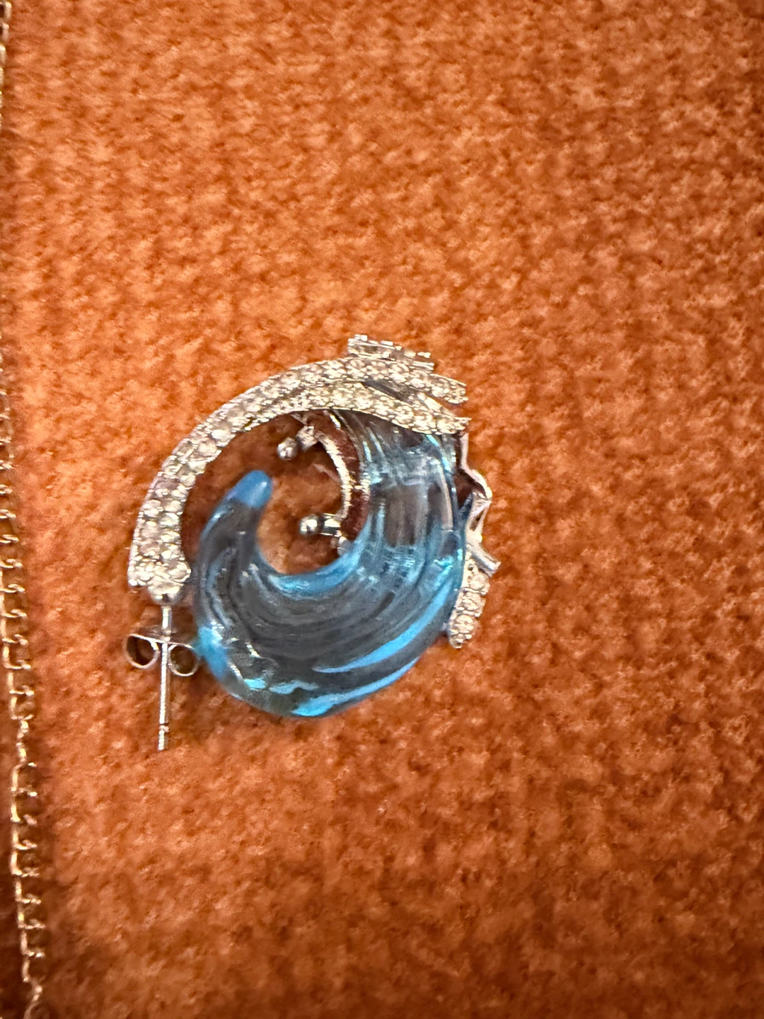 Wave Pendant Necklace and Matching Earrings Set - photo 3