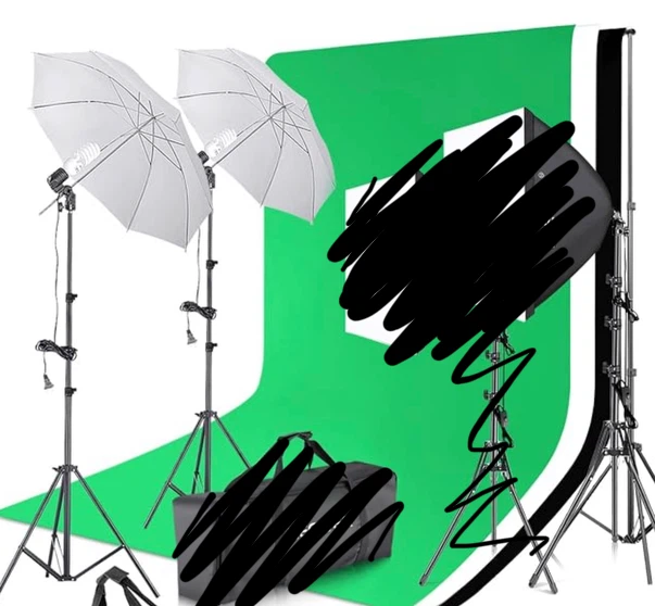 Photography Lighting and Backdrop Kit