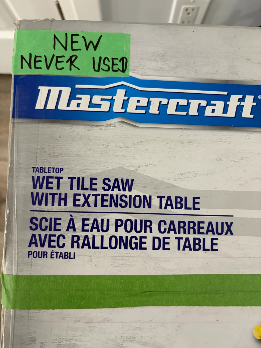 Mastercraft 5.0A 7" Wet Tile Saw with Extension Table - photo 2