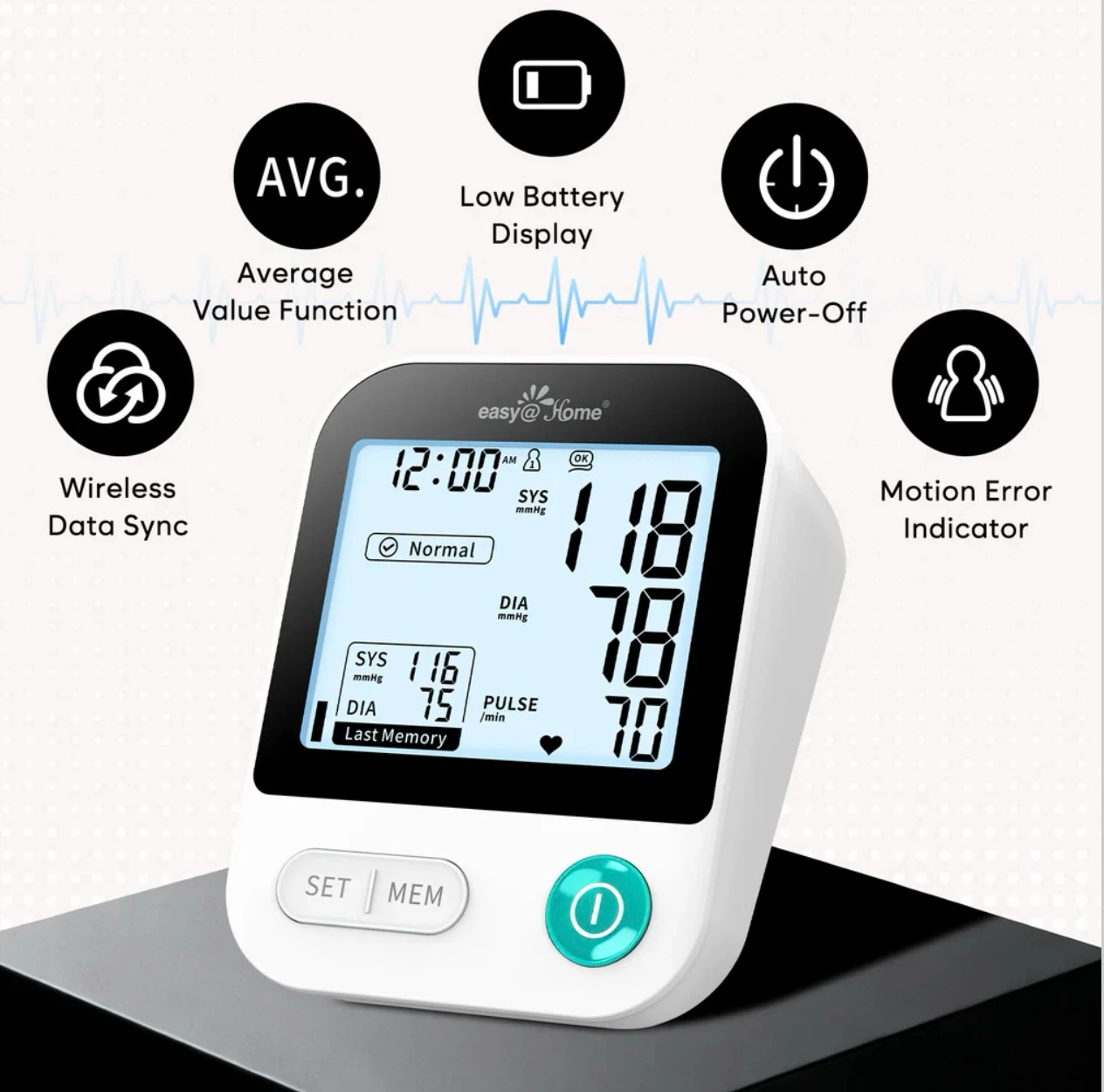 Tensiomètre numérique Easy@Home – Neuf, jamais utilisé