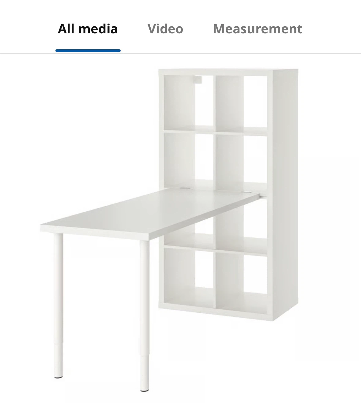 IKEA Kallax Shelf Unit with  Desk
