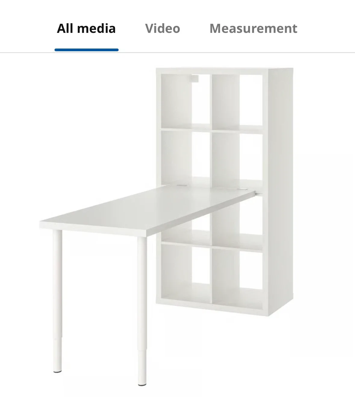 IKEA Kallax Shelf Unit with  Desk
