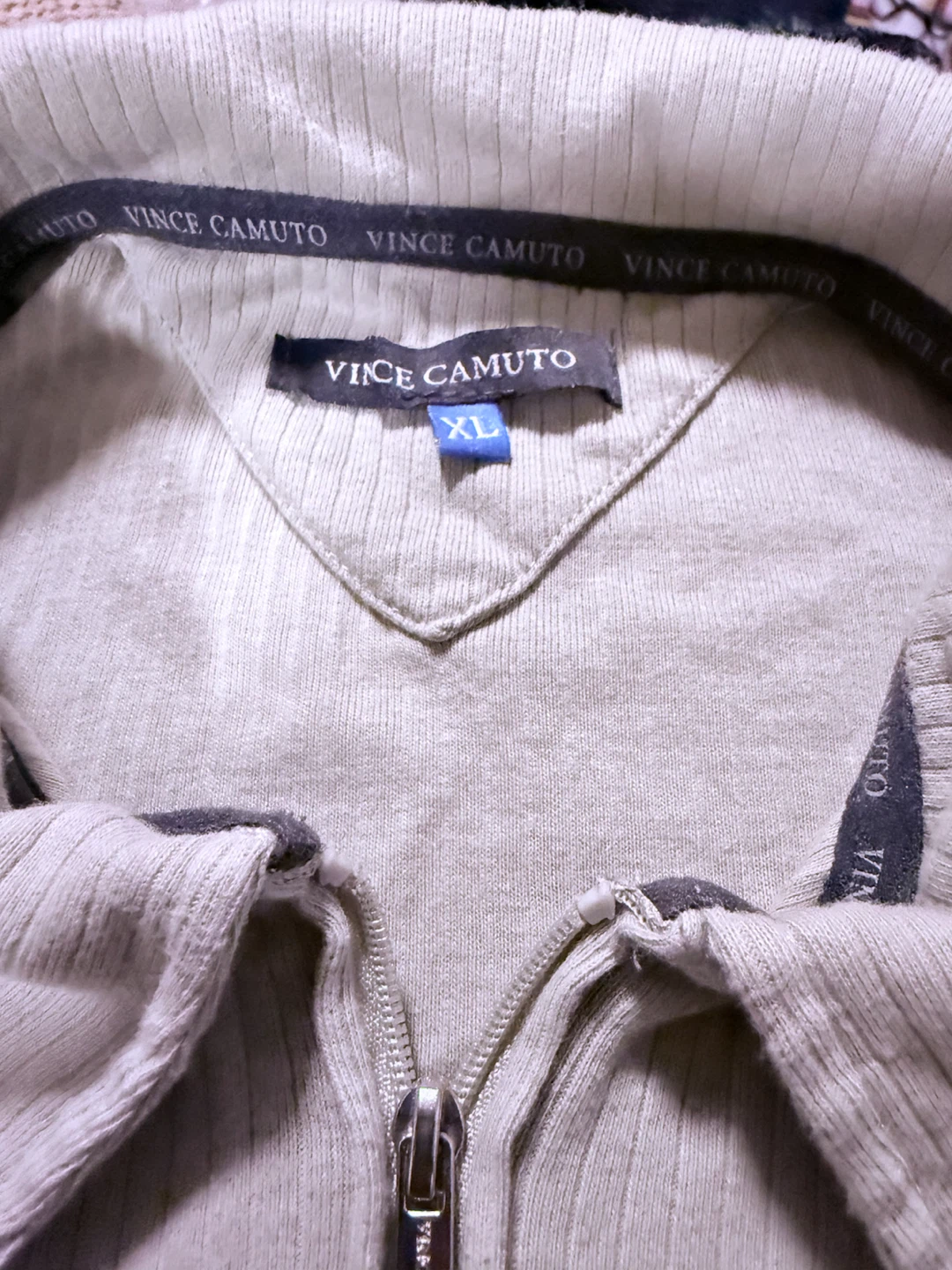 Two Vince Camuto XL Zip Up Polo Shirt
