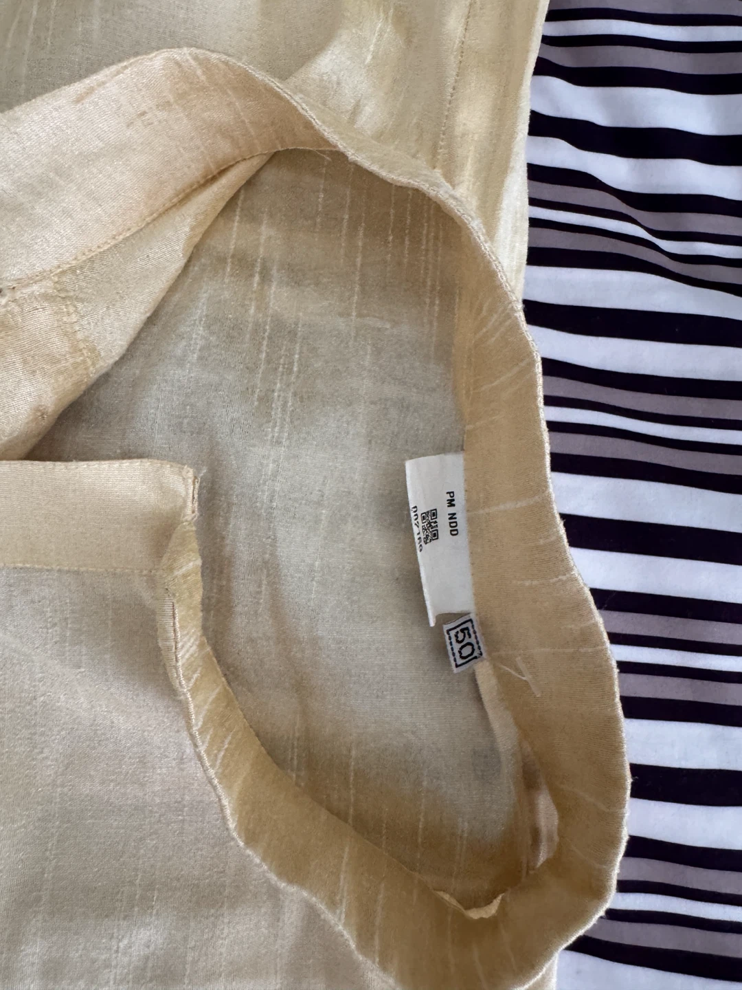 Men’s Kurta pajama size 50 cream color - photo 2