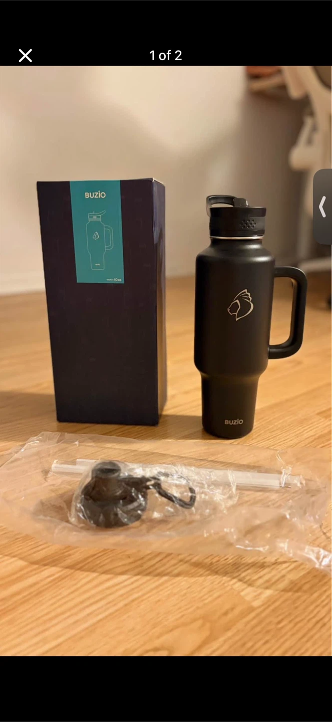 BUZIO 40 oz Tumbler - Deep Black