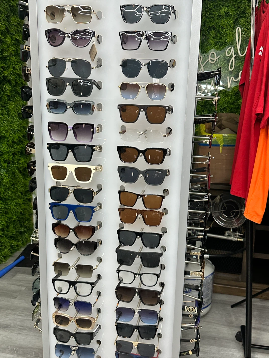 Designer Sunglasses Display