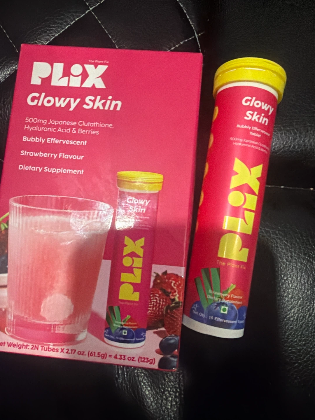 PLIX Glowy Skin Strawberry Flavor Dietary Supplement