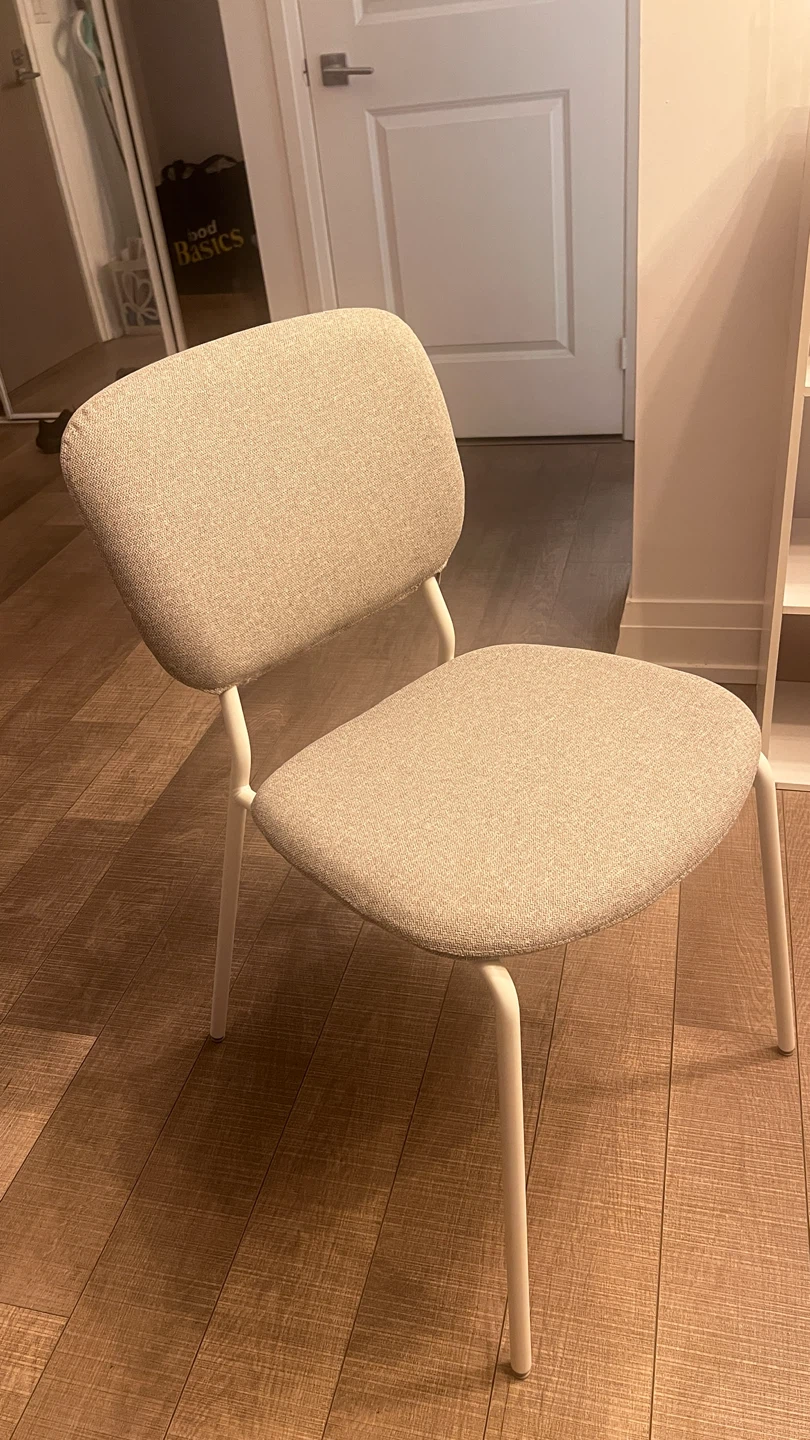 Dining Chair Set (2) - Light Grey Upholstery