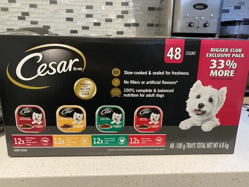 Cesar Dog Food Trays - 48 Count