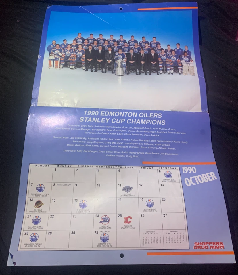 1990 Stanley Cup Champs Edmonton Oilers - Shoppers Drug Mart - photo 3