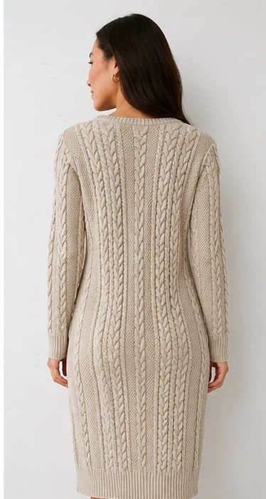 Abercrombie & Fitch Cable Knit Sweater Dress - photo 2