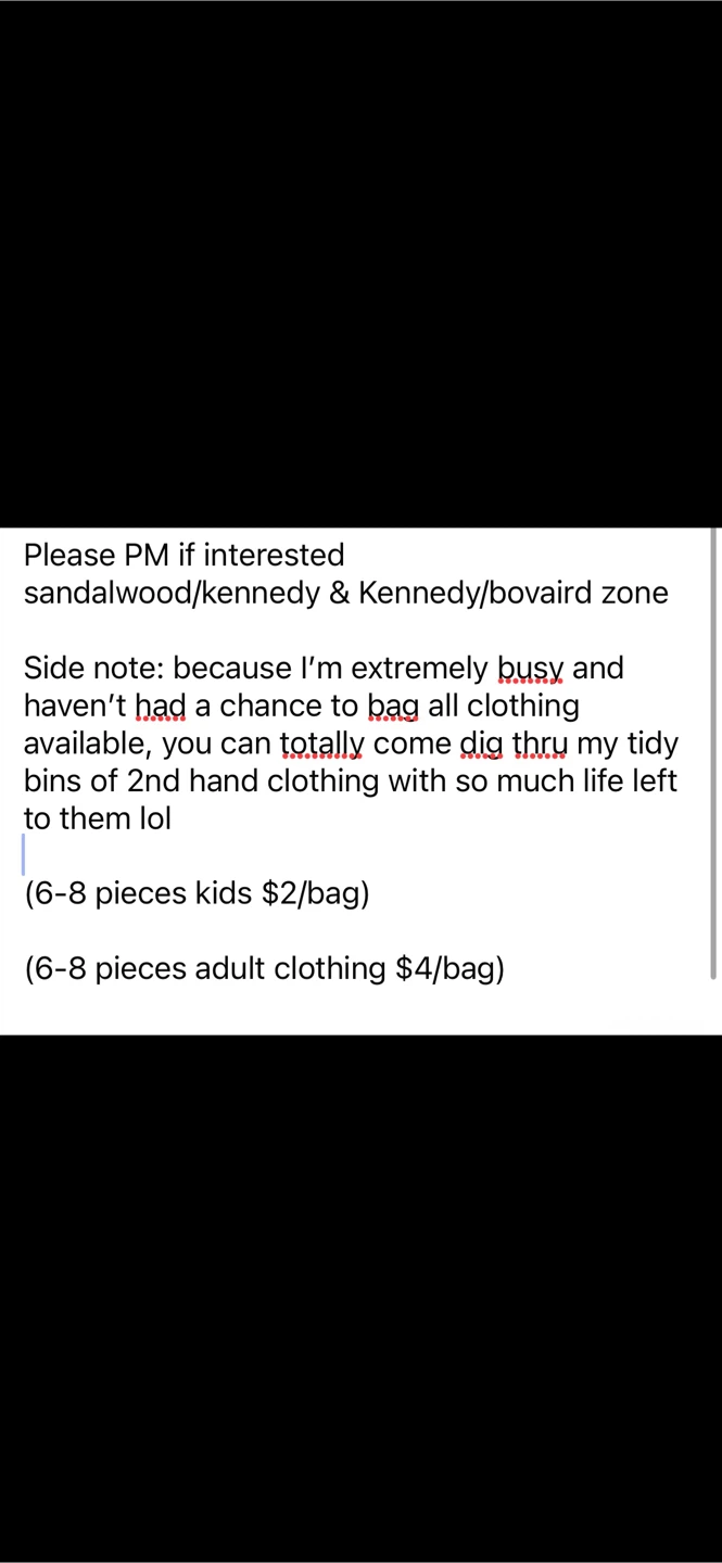 $2 grab bag/ children & $4 grab bag/adult