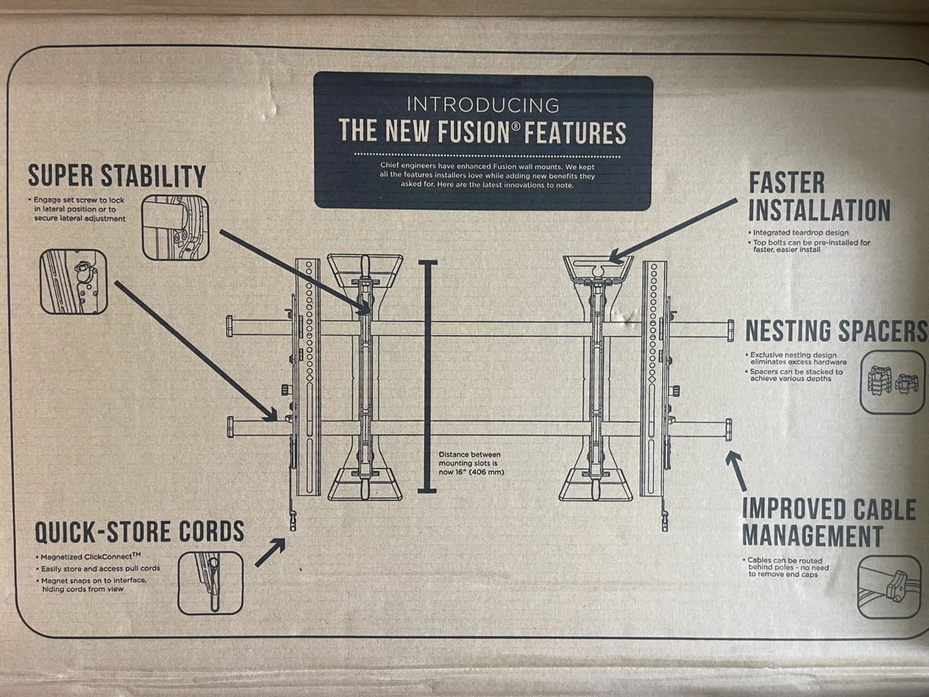 Chief MTM1U A/V Wall Mount