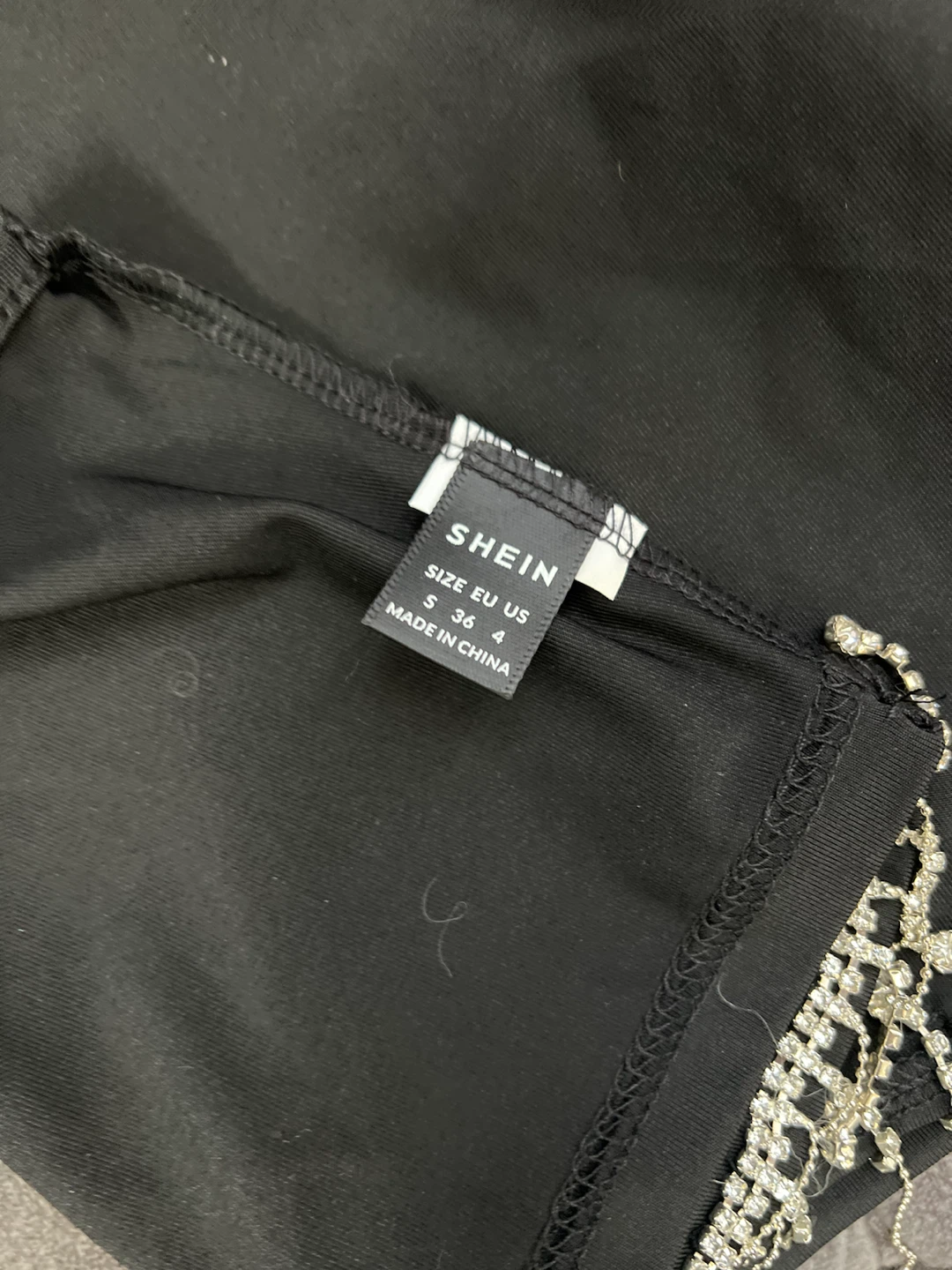 Black Crop Tops with Embellishments - photo 3