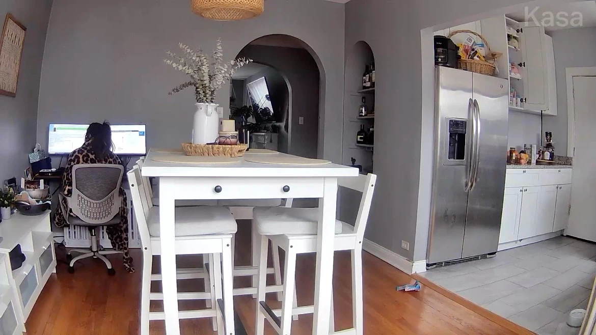 White Counter Height Dining Set with 2 Stools - photo 2