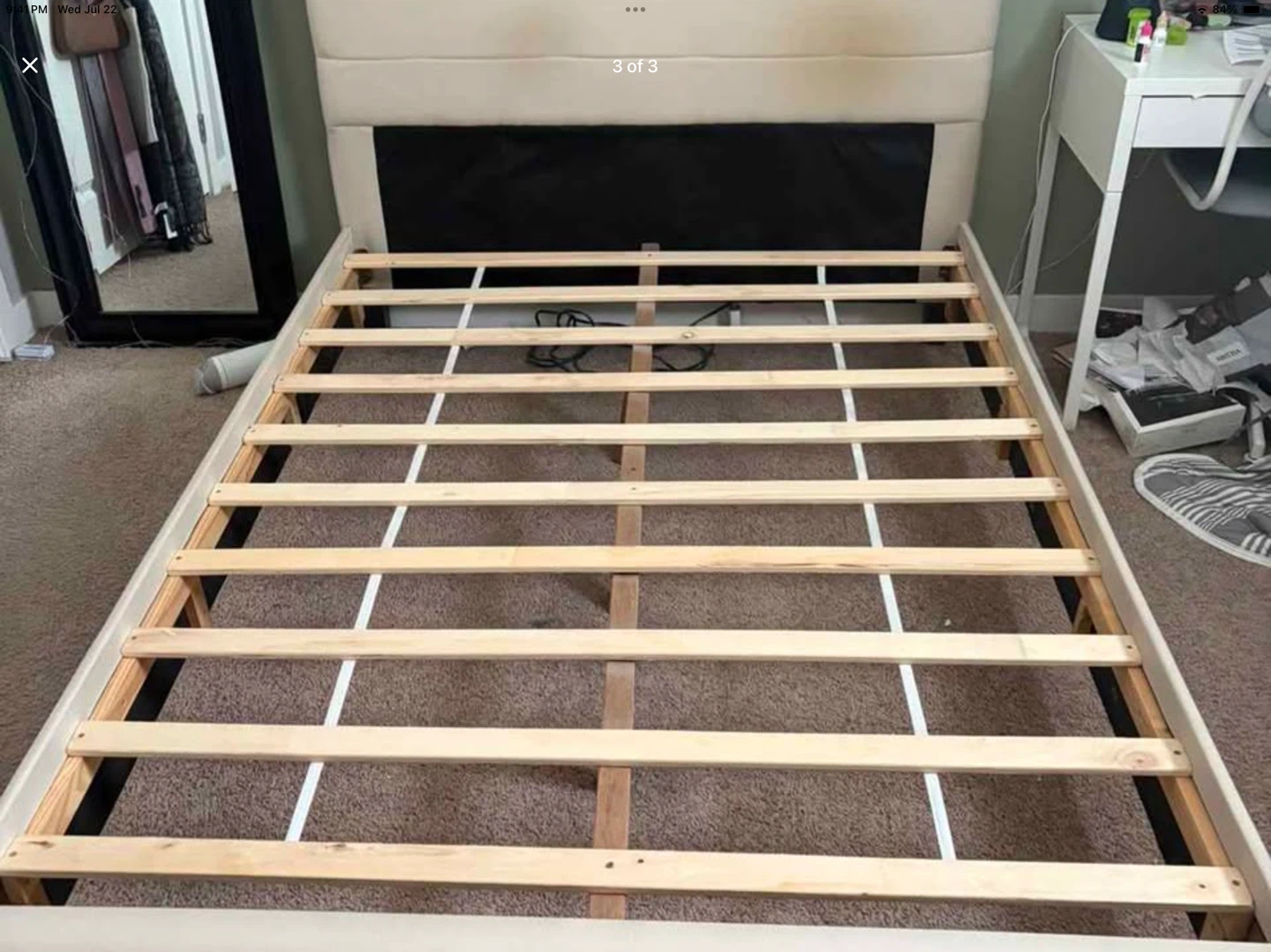 Upholstered Headboard Bed Frame Double Siz - photo 2