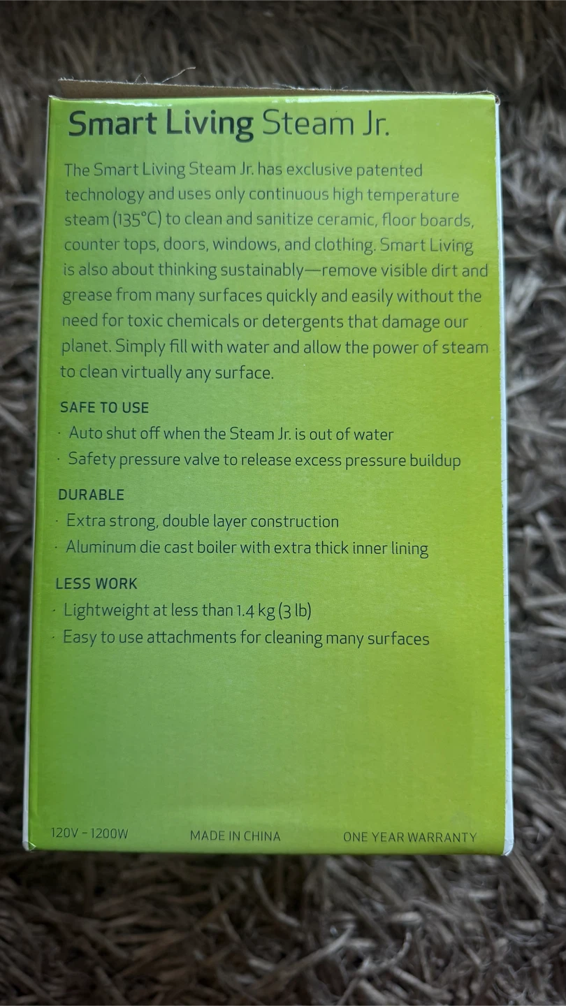 Smart Living Steam Jr. Hand Steam Cleaner - photo 2