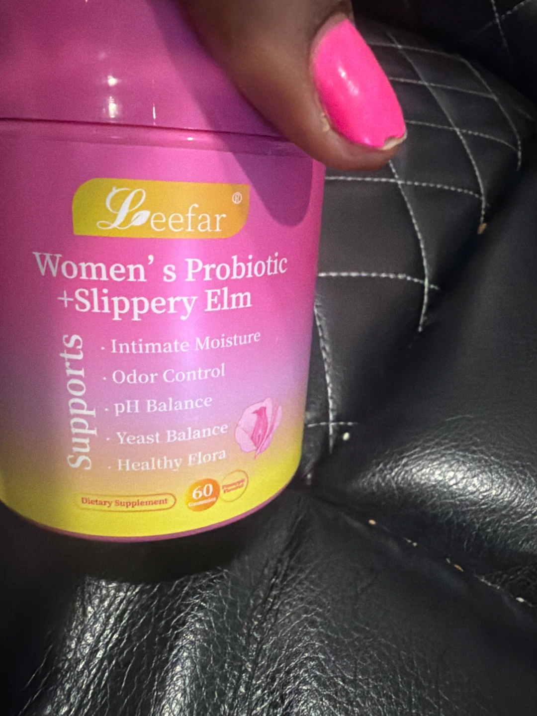 Leefar Women's Probiotic + Slippery Elm Gummies