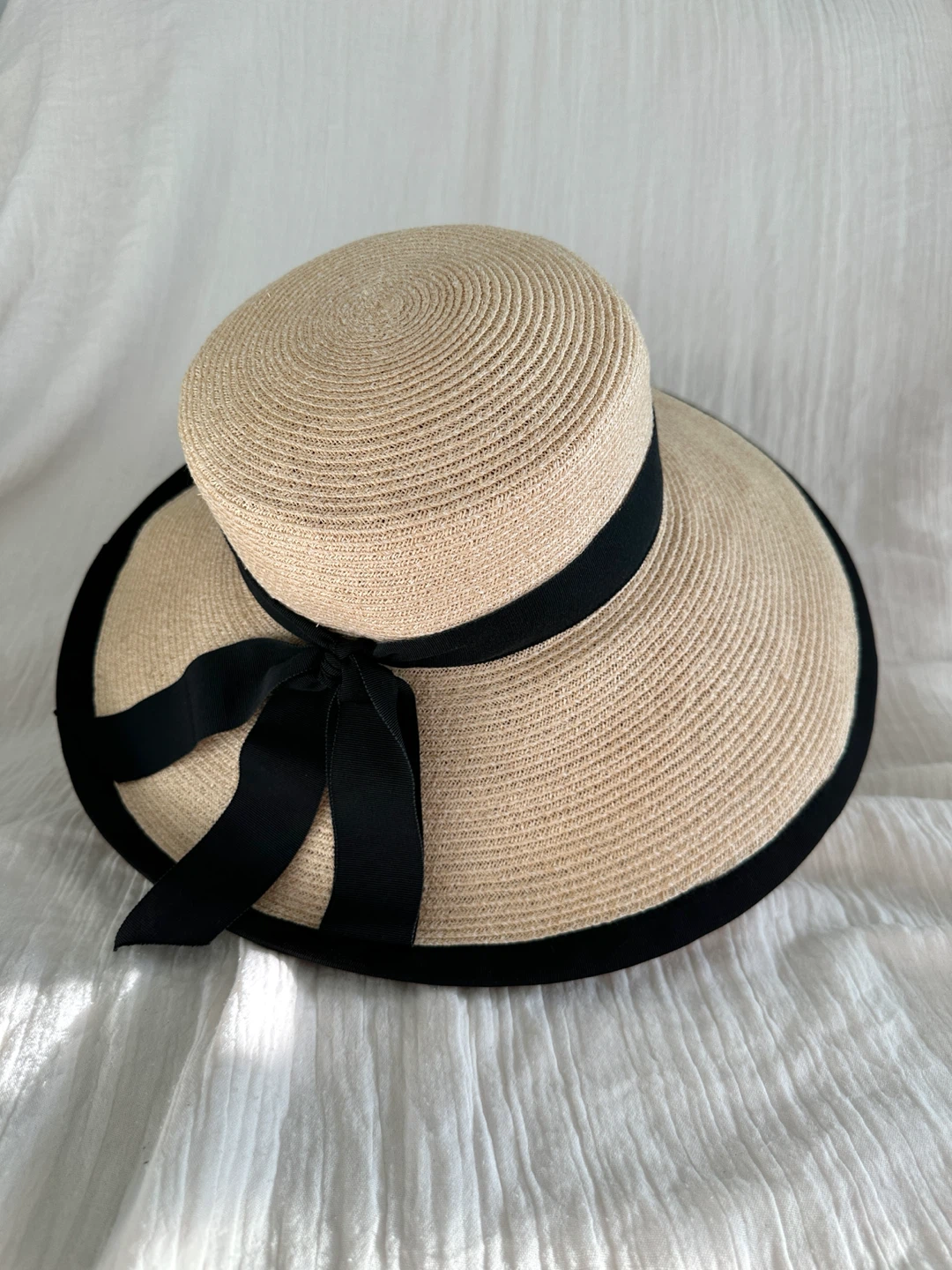 André Straw Hat with Black Band