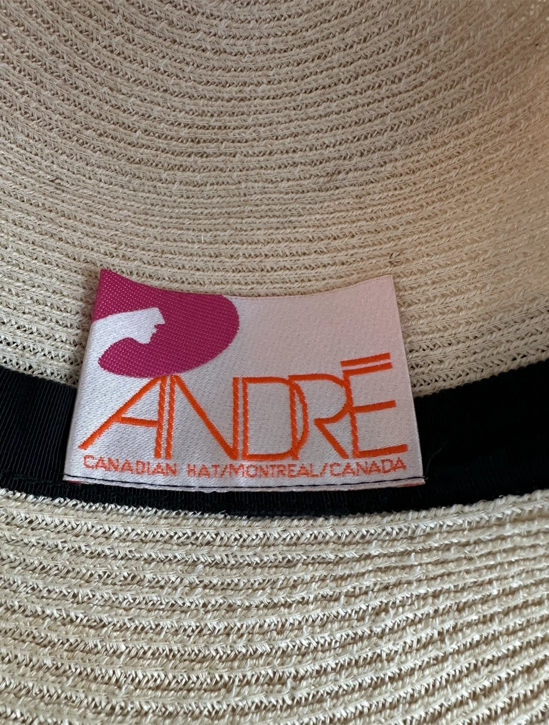 André Straw Hat with Black Band - photo 2