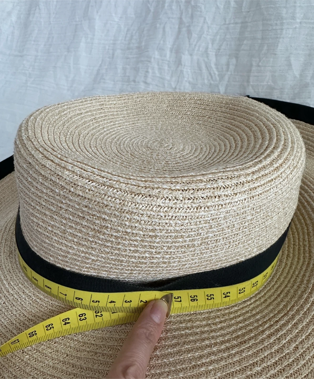 André Straw Hat with Black Band - photo 3