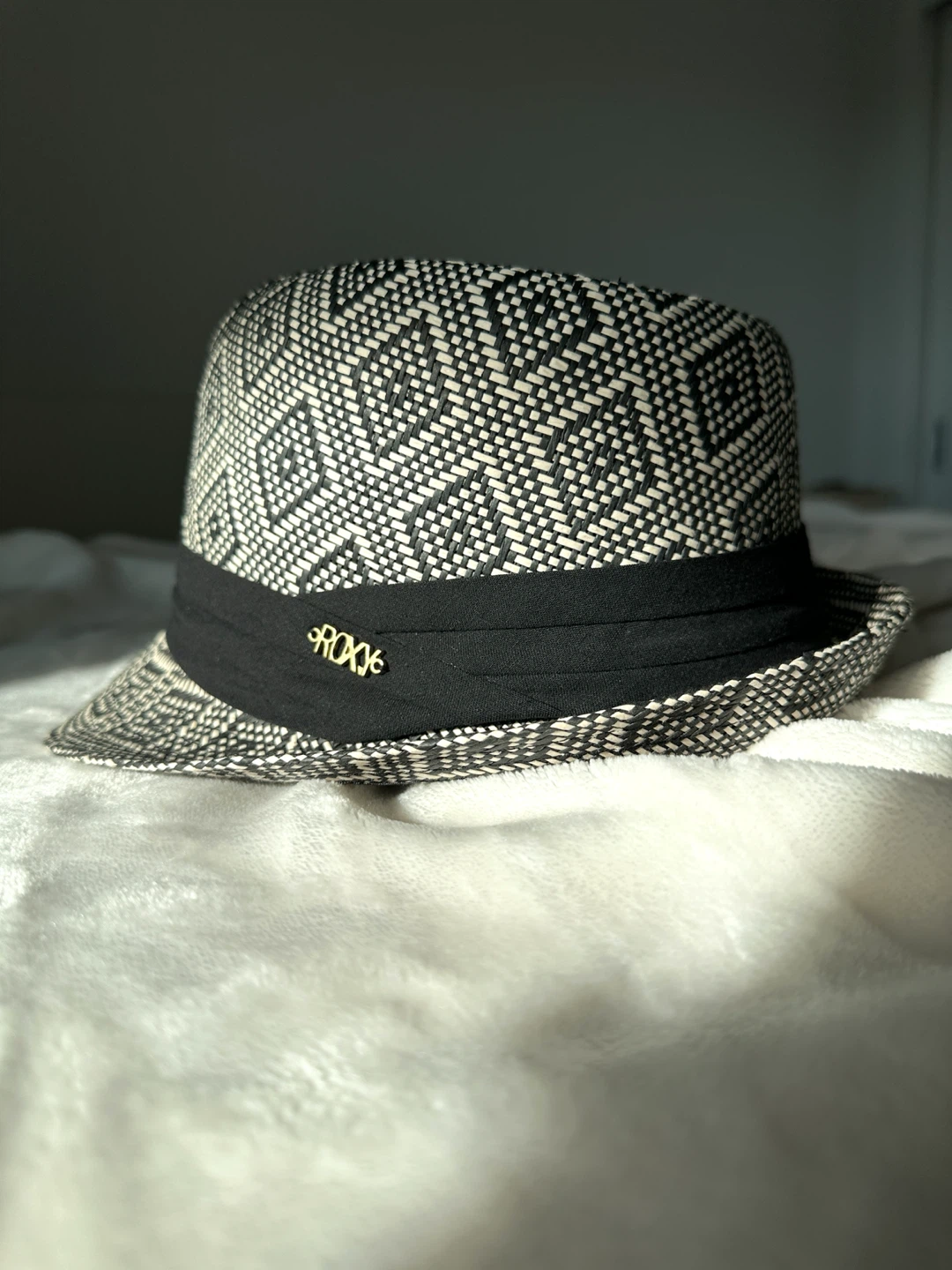 Roxy Hat - Black and White Pattern - photo 2