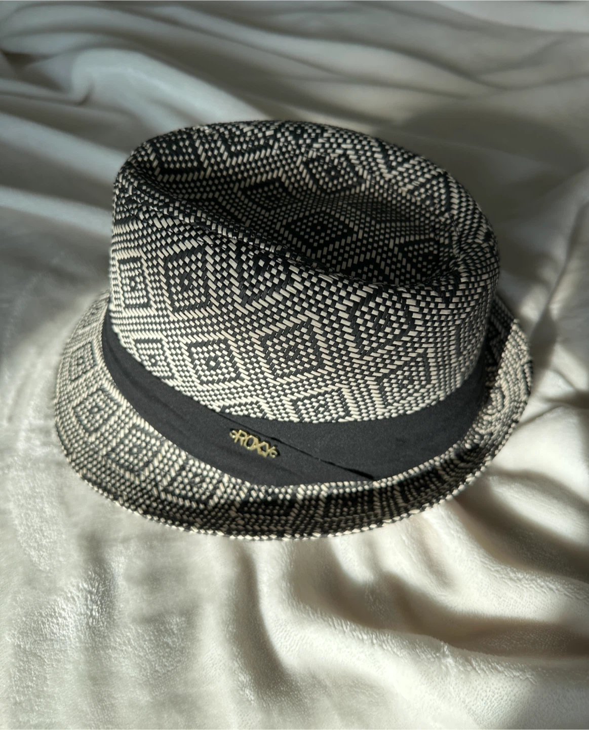 Roxy Hat - Black and White Pattern - photo 3