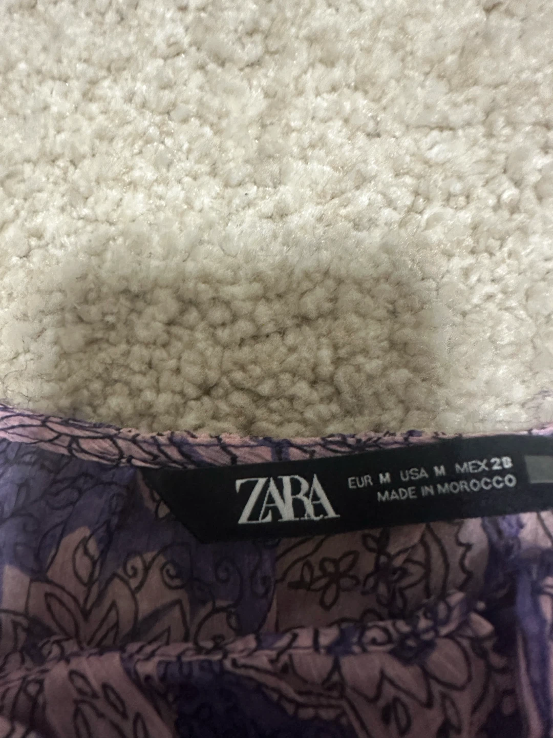 ZARA Paisley Print Crop Blouse - photo 3