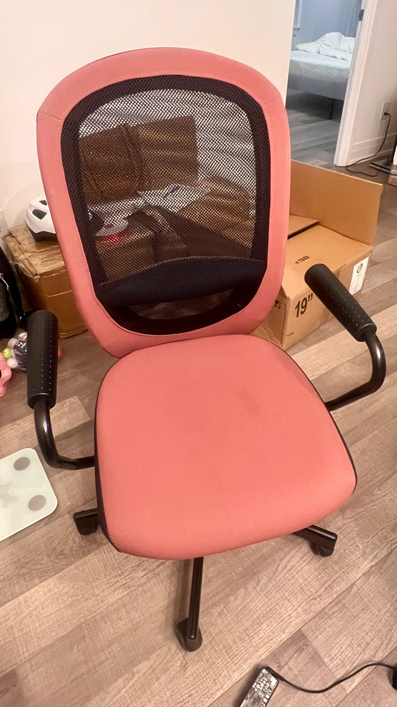 Pink Mesh Back Office Chair