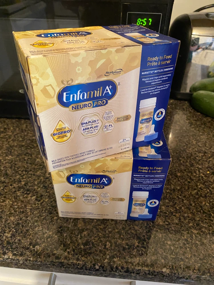 2sealed boxes . MAY 2027.ENFAMIL ready to-Feed Nursettes
