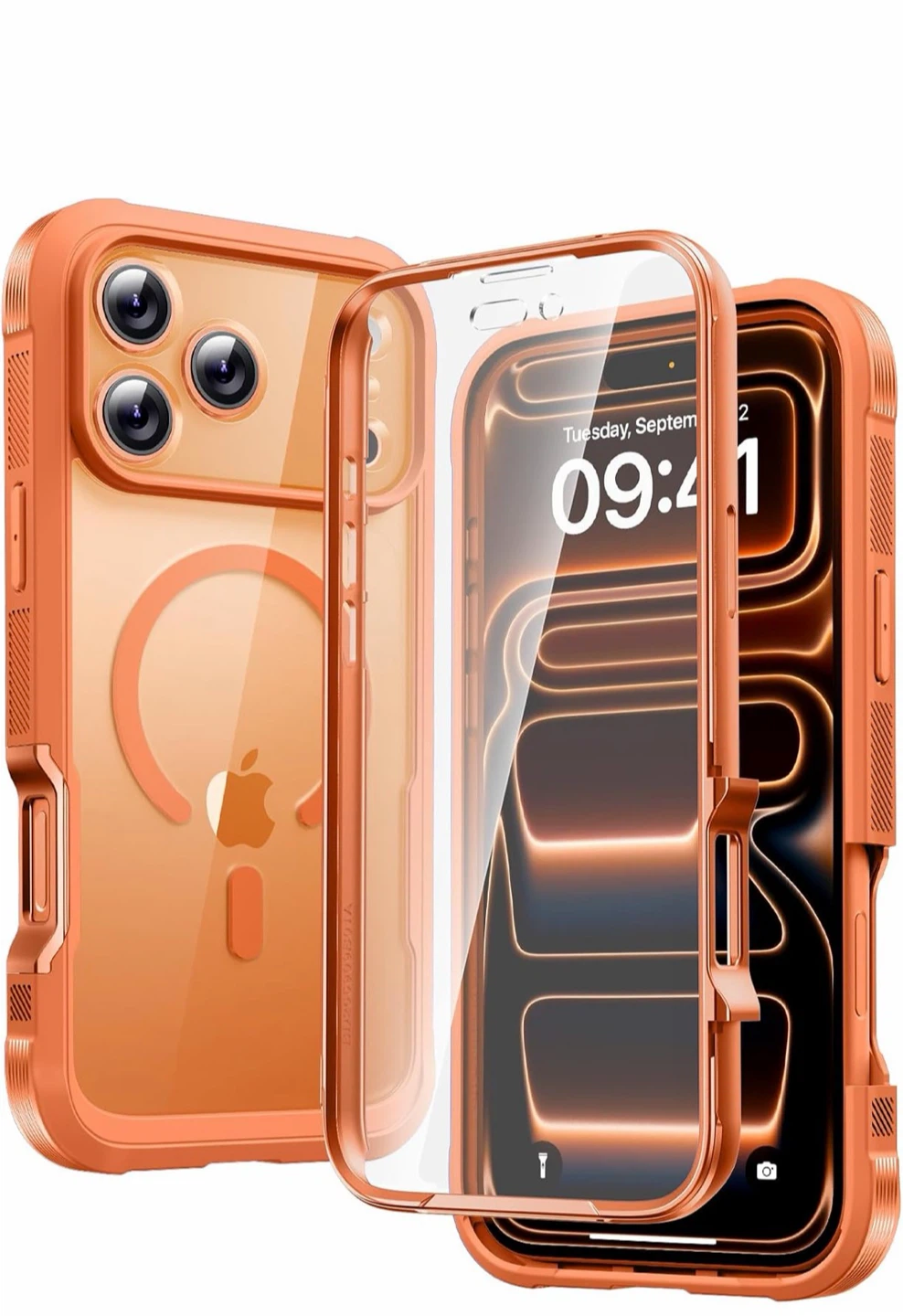 iPhone 17 Pro Max 6.9" Orange MagSafe Protective Case