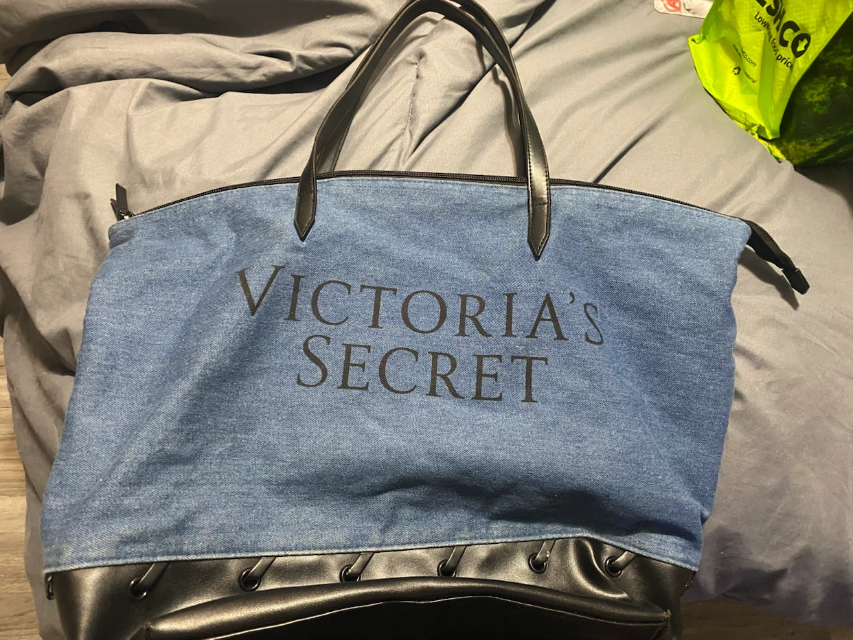 Victoria's Secret Denim Tote Bag