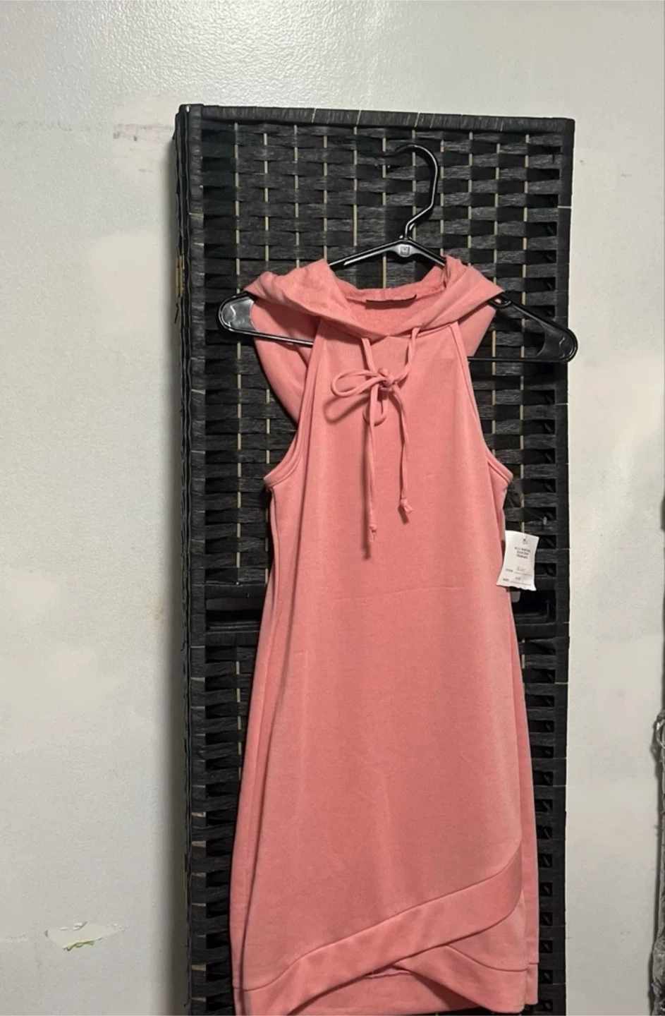Pink Hooded Sleeveless Dress size M - photo 2