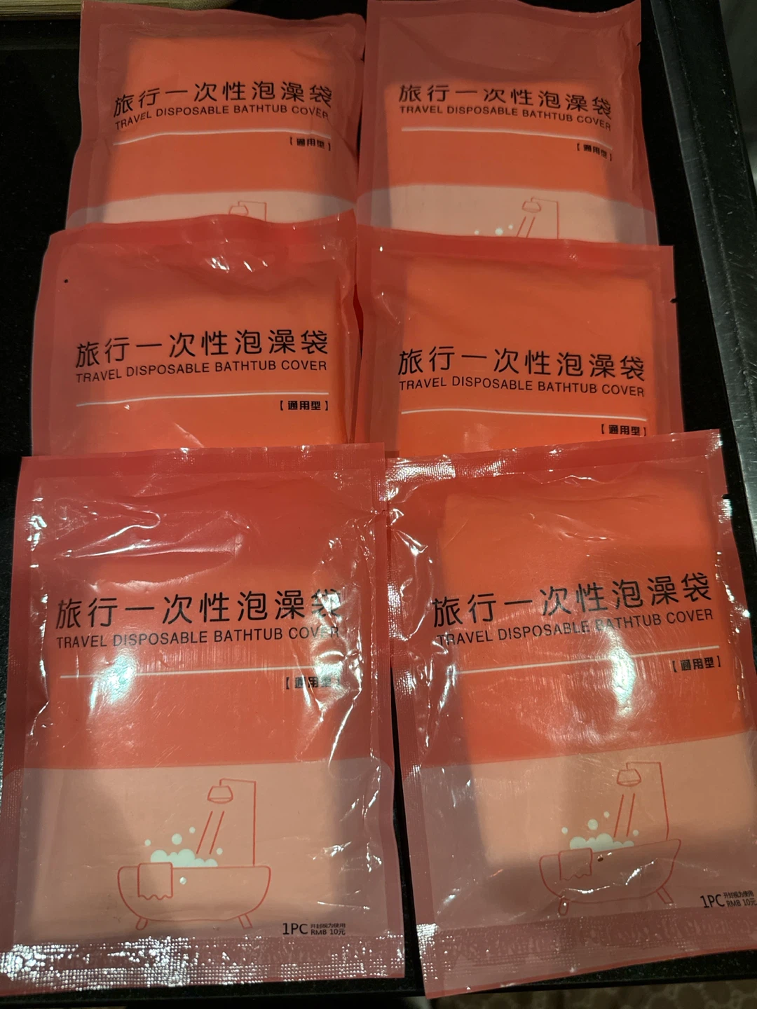 Travel Disposable Bathtub Covers (Pack of 6)