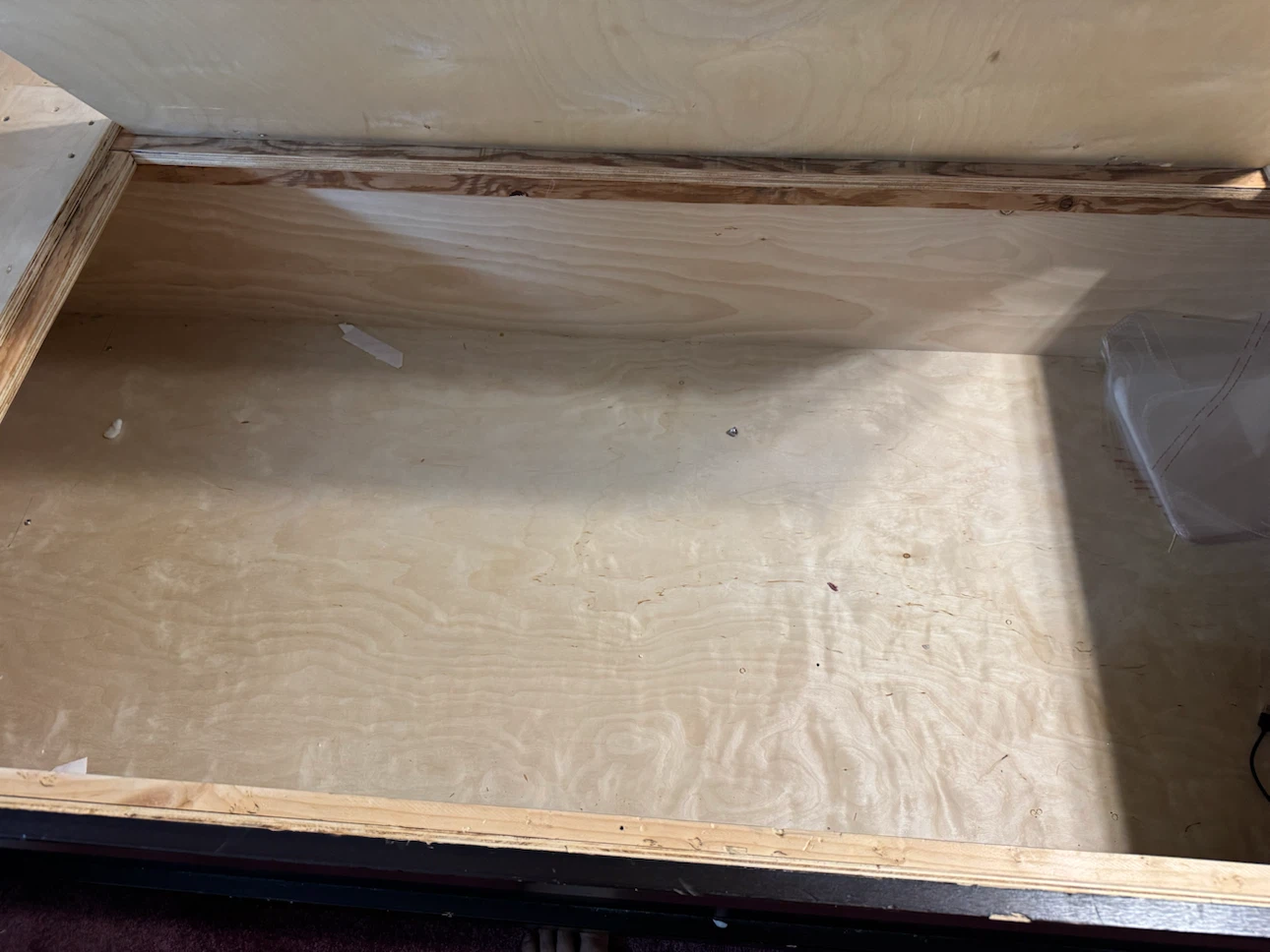 Dark Wood Bed Frame with Headboard Storage - photo 3