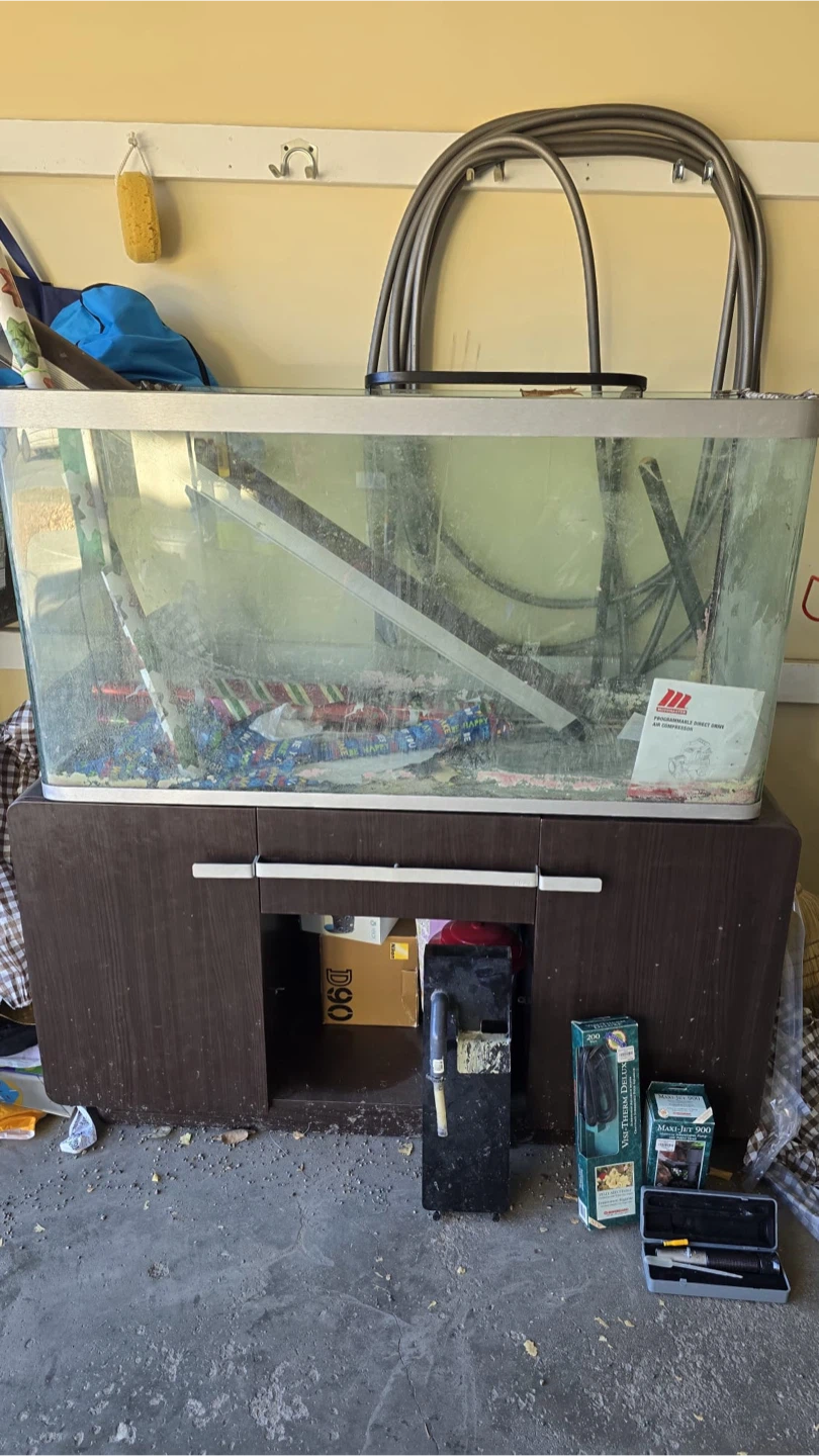 80 Gallon Aquarium with Stand, Heater, and Filter
