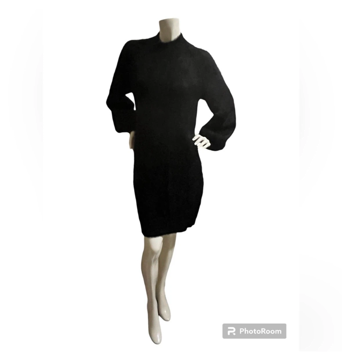 Bardot Fluffy Black Dress