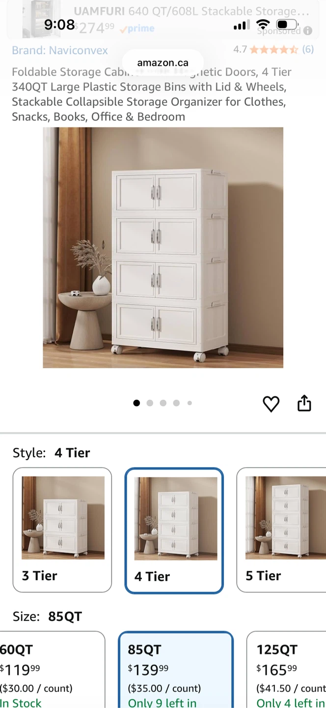 Foldable Storage Cabinet - photo 2